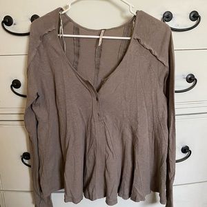 Free people sage top